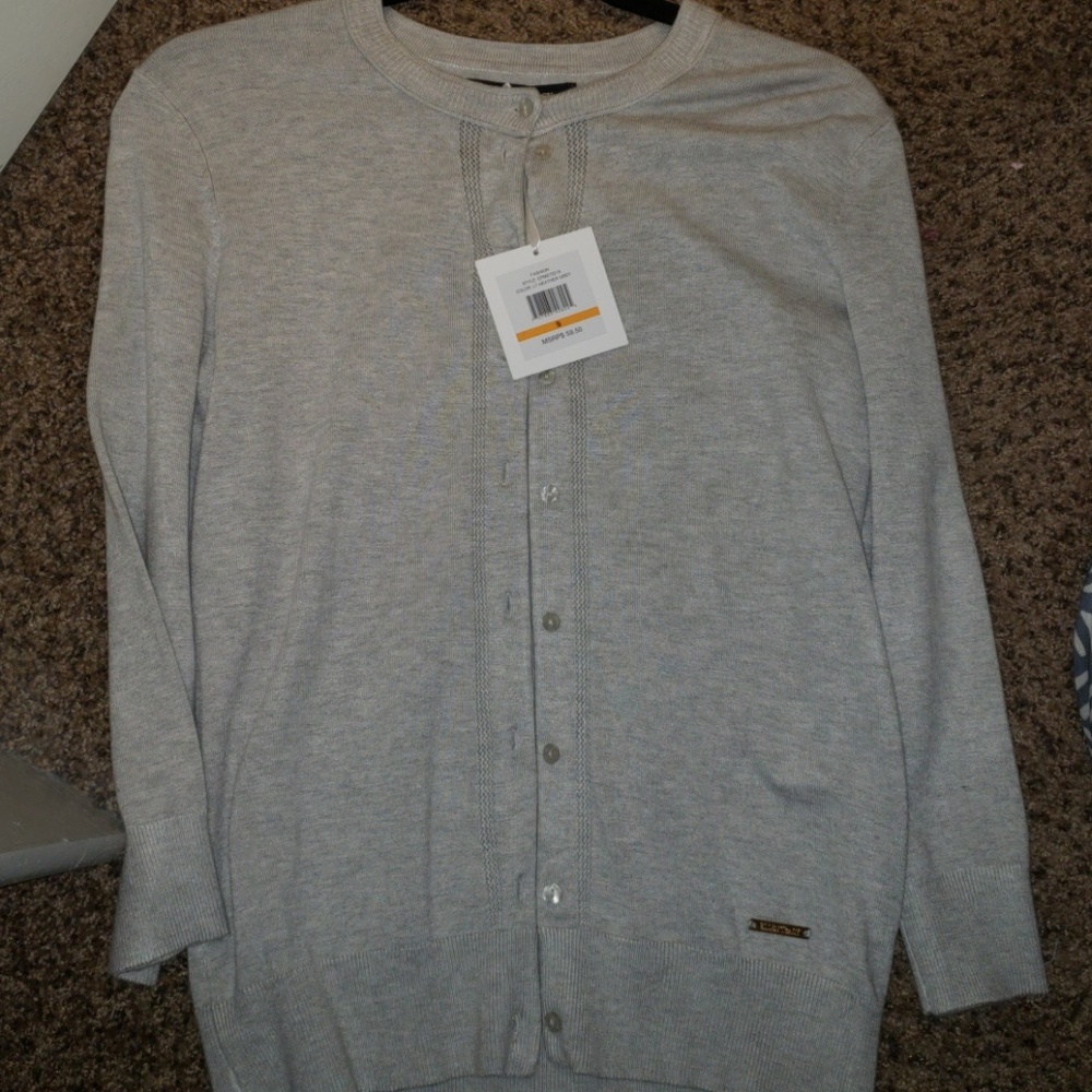 Ellen Tracey grey cardigan